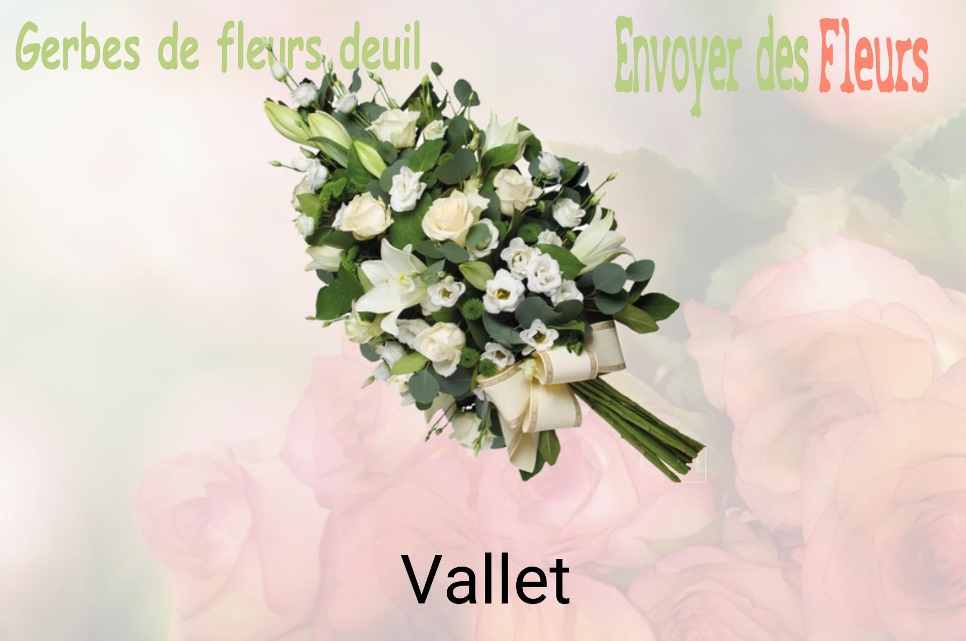 Gerbe de fleurs de deuil livrée à Vallet